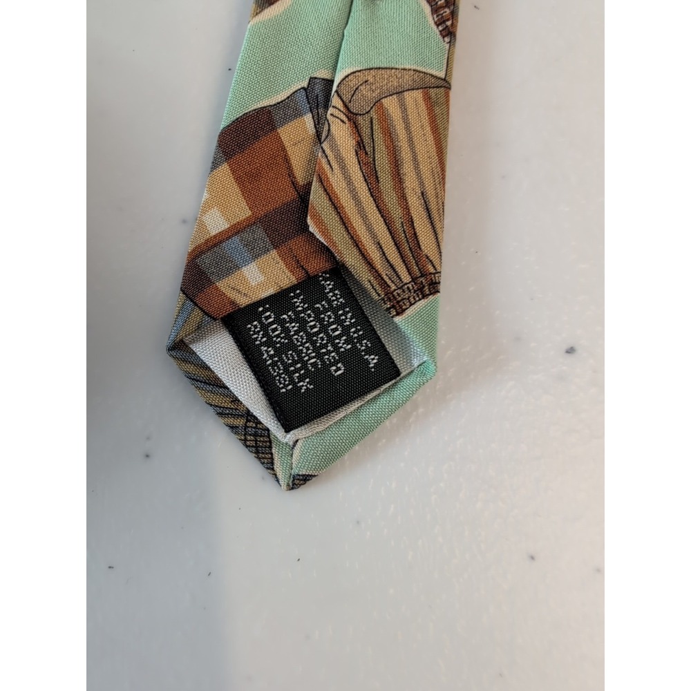 Lot of 2 VTG Polo Ralph Lauren Ties Mens 100% Silk USA Novelty Pheasant plaid‎ - Picture 10 of 12